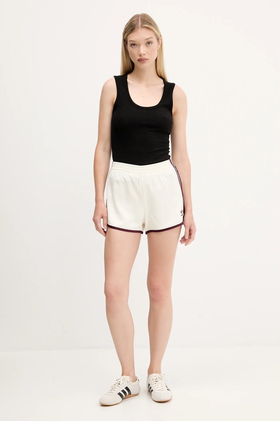 adidas Originals pantaloni scurți 3-Stripes KA7739 bej AW25