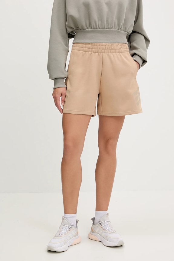 adidas pantaloni scurți Future Icons tricotaj bej JW7834