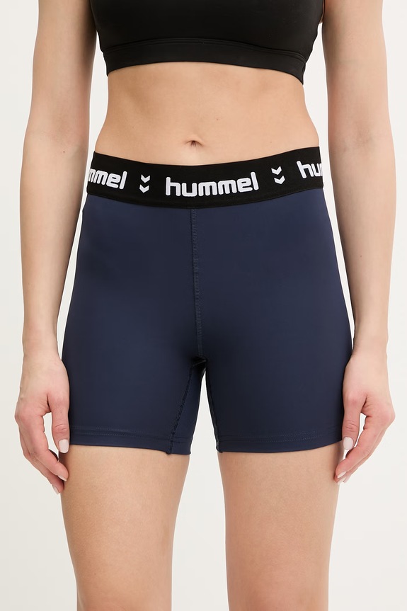 Hummel pantaloni scurți de antrenament tricotaj bleumarin 229980