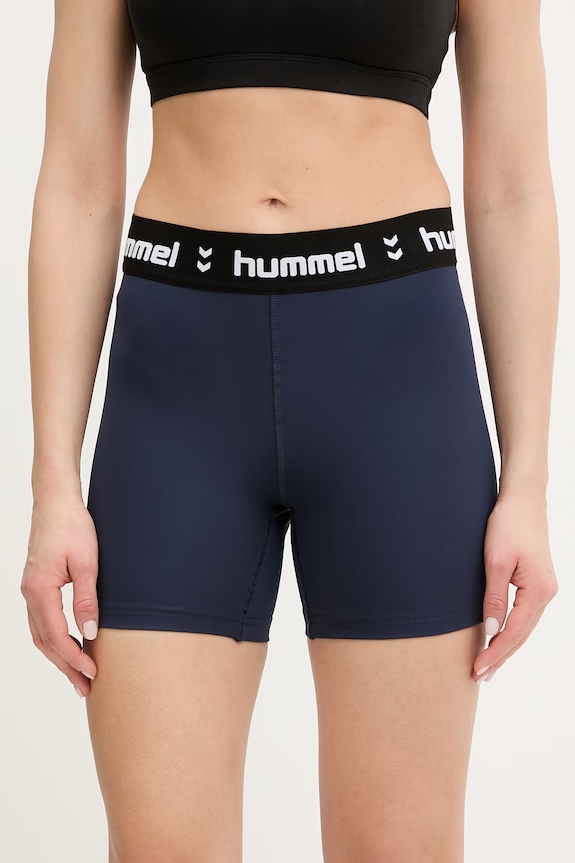 Hummel pantaloni scurți de antrenament tricotaj bleumarin 229980