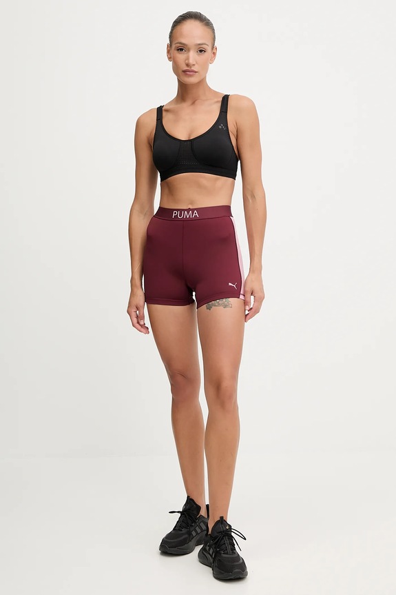 Puma edzős rövidnadrág 526680 burgundia AW25