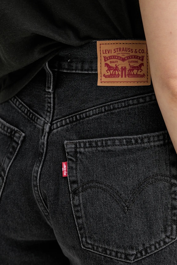 Levi's pantaloni scurți jeans gri A1965