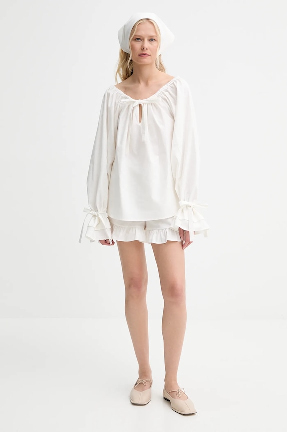 Льняные шорты The Sleeper CHSH01P009N бежевый AW25