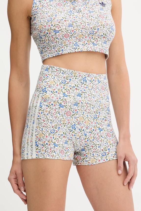 adidas Originals pantaloni scurți Liberty tricotaj alb JW5195
