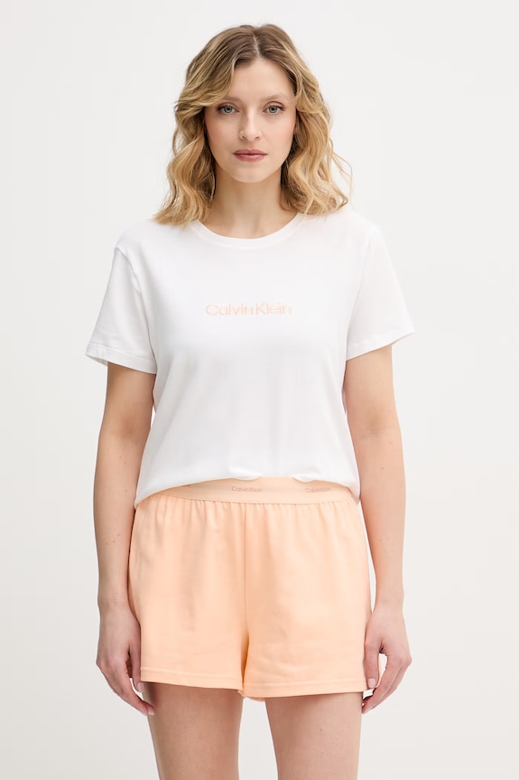 Calvin Klein Underwear šortky dámske bavlnené LV00QS7517 oranžová SS26