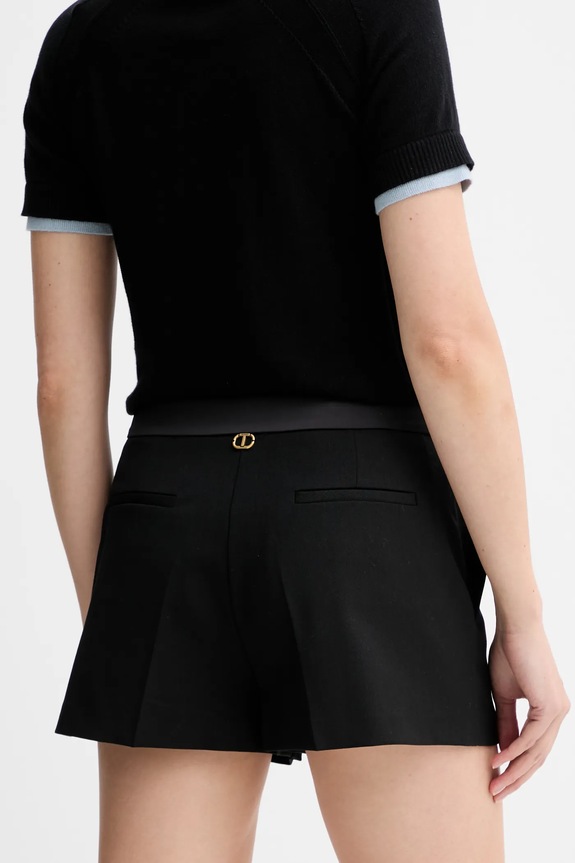 Ρούχα Μάλλινο σορτς Twinset 252TT2125 μαύρο