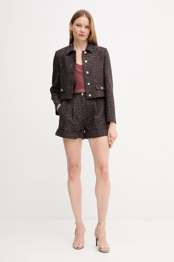 Μάλλινο σορτς Gaudi 521FD25003 καφέ AW25