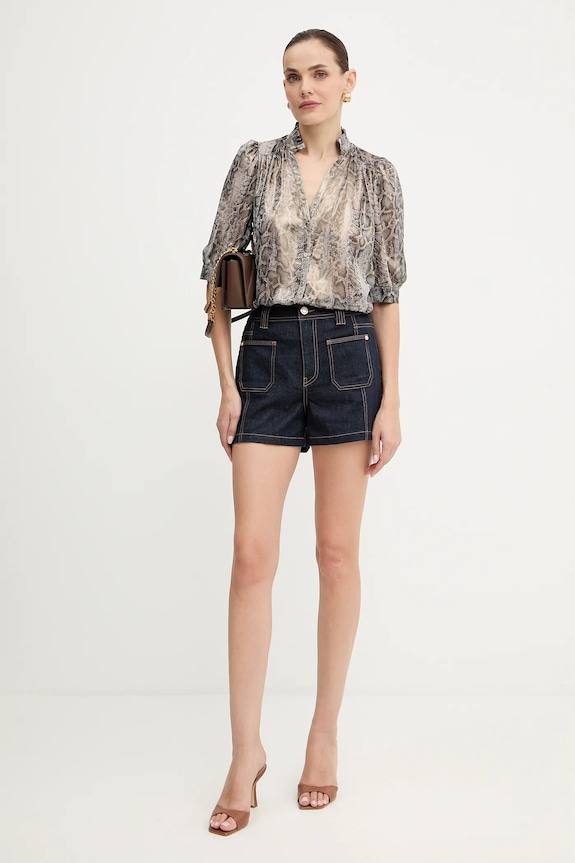 Morgan szorty jeansowe SHADZA granatowy AW25