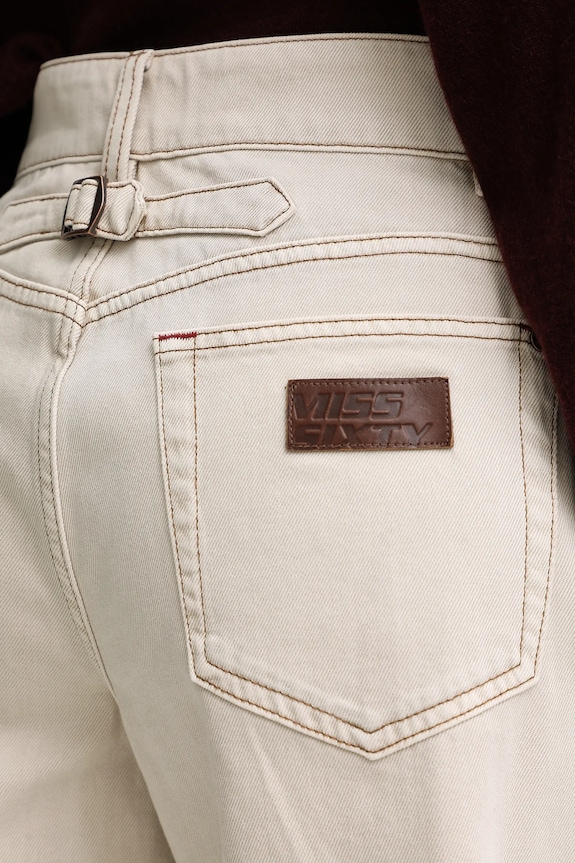 Miss Sixty pantaloni scurți jeans bej 6S3JJ47100