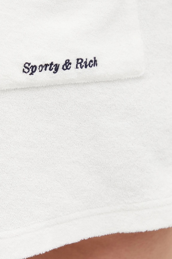 Sporty & Rich cotton shorts Eden Script Terry white SH00160673WH01
