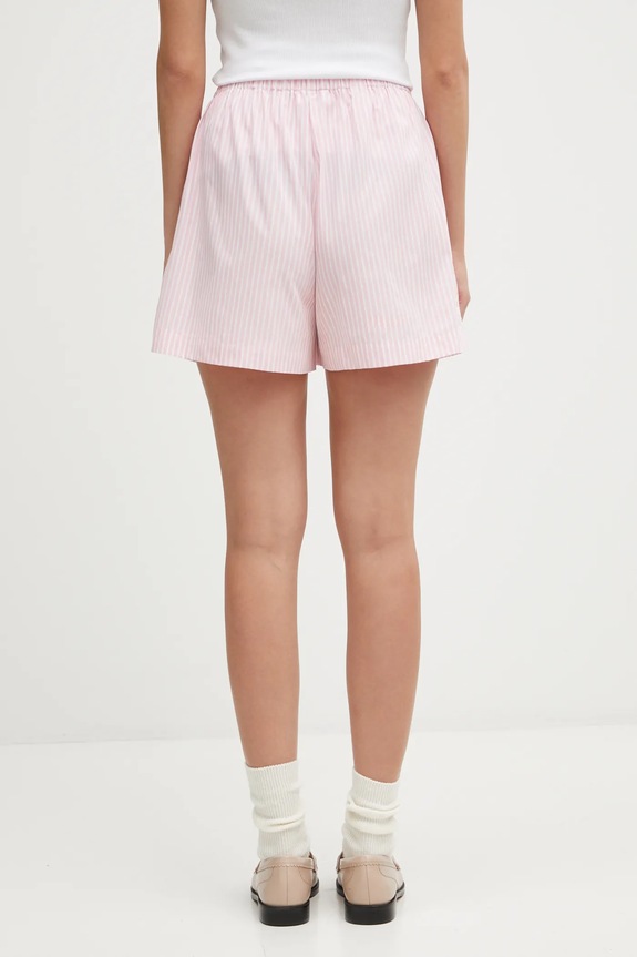 Clothing Sporty & Rich cotton shorts Eden Script Poplin SH01260673ST64 pink