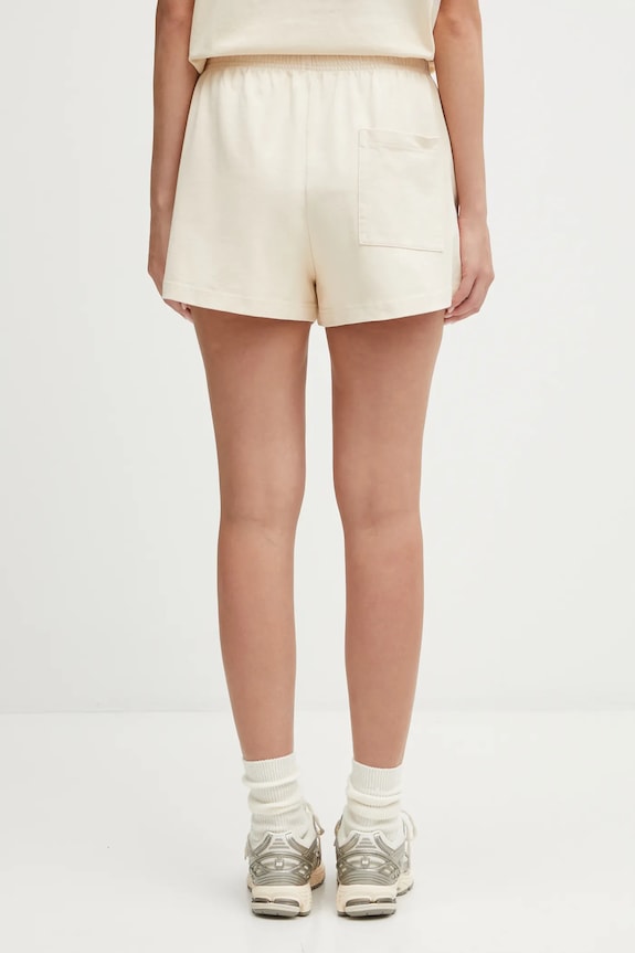 Clothing Sporty & Rich cotton shorts Eden Crest Embroidered Disco SH03760666CR01 beige