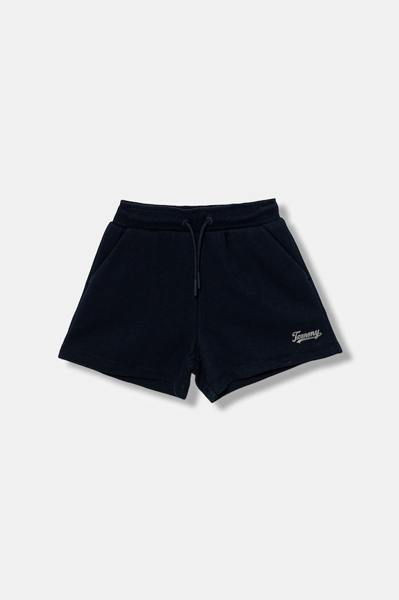 Detské krátke nohavice Tommy Hilfiger KG0KG08661.9BYA tmavomodrá AW25