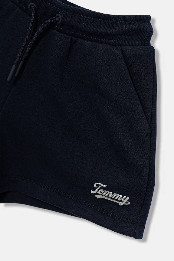 Detské krátke nohavice Tommy Hilfiger tmavomodrá KG0KG08661.9BYA