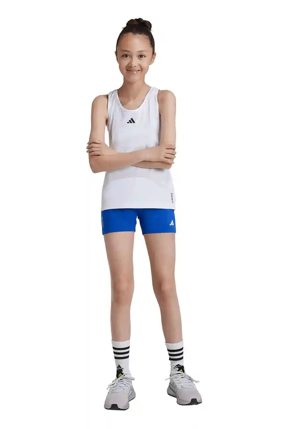 adidas pantaloni scurți copii casual albastru JF3750