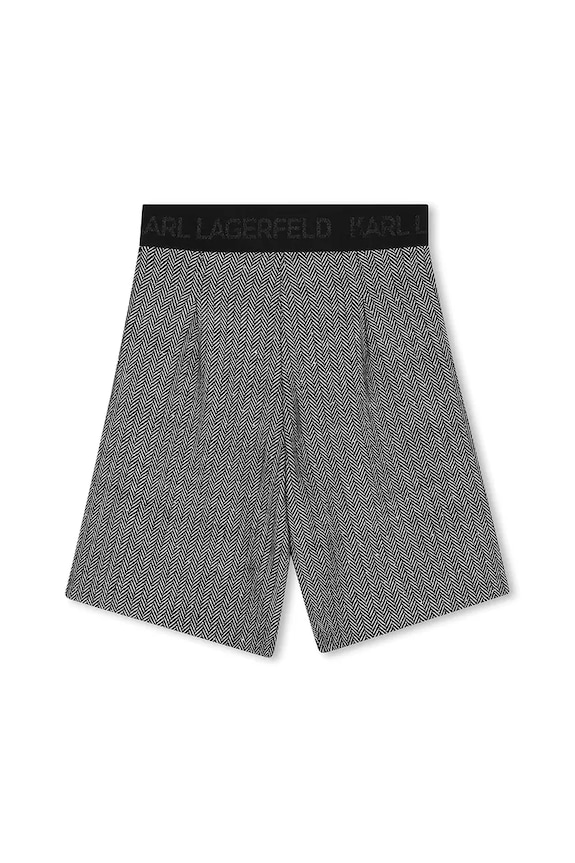 Dievča Detské krátke nohavice Karl Lagerfeld Z30594.114.150 sivá