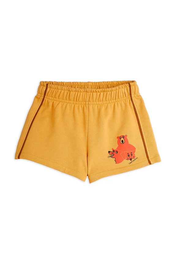 Mini Rodini shorts di lana bambino/a Camp Rodini 2563010013 marrone AW25