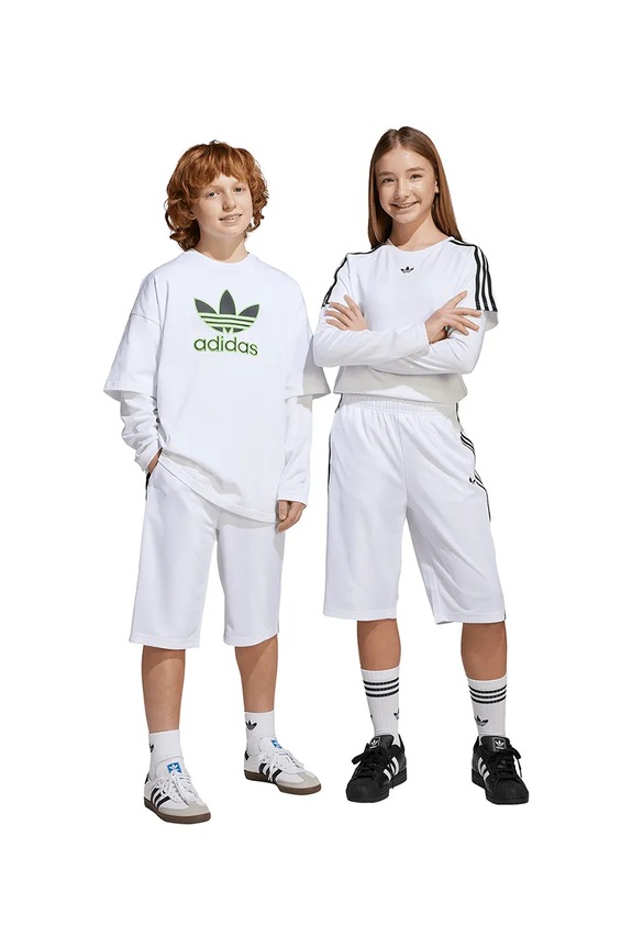 Dětské kraťasy adidas Originals nášivka bílá HZ3586