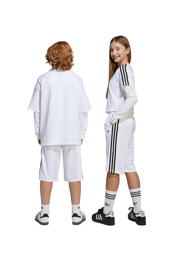 Dětské kraťasy adidas Originals HZ3586 bílá