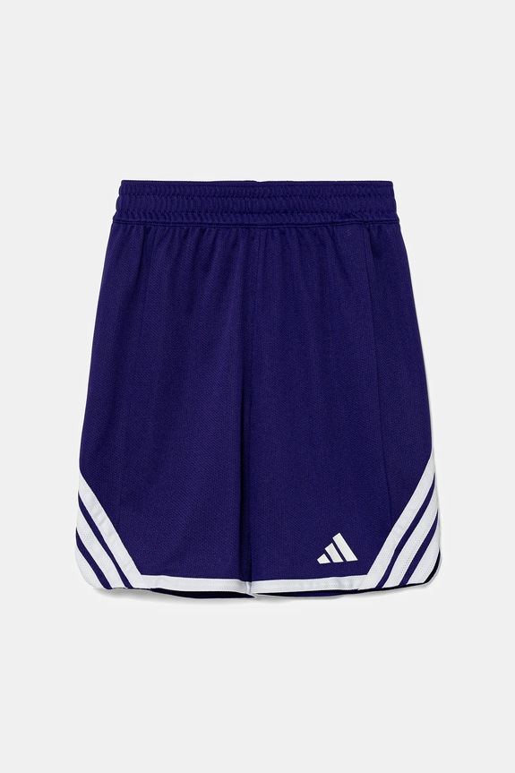 Detské krátke nohavice adidas Originals látka fialová KC6975