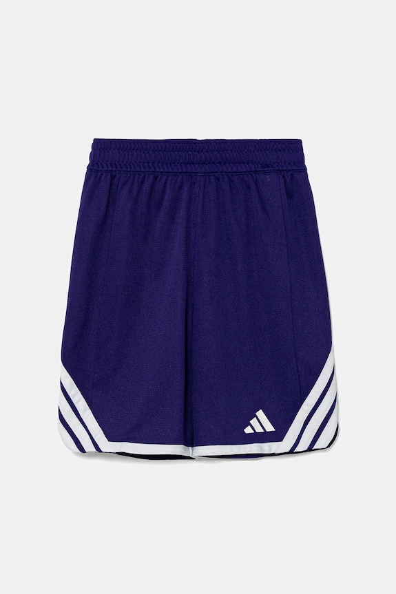 Detské krátke nohavice adidas Originals látka fialová KC6975