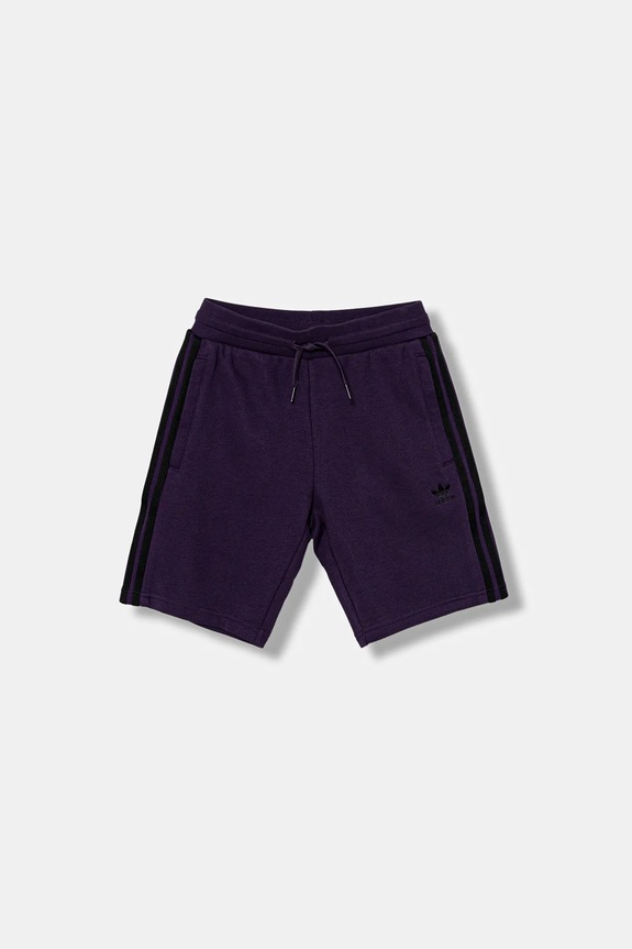 Detské krátke nohavice adidas Originals JV8633 fialová AW25