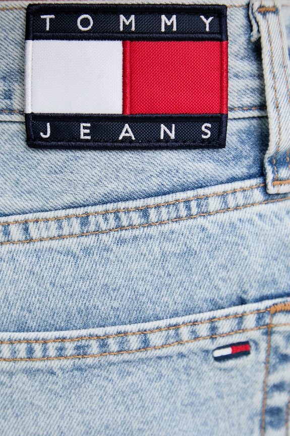 Rifľové krátke nohavice Tommy Jeans modrá DM0DM22146