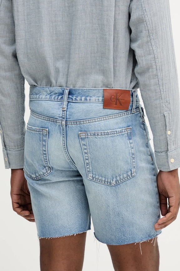 Oblečenie Rifľové krátke nohavice Calvin Klein Jeans LV04RB787G modrá