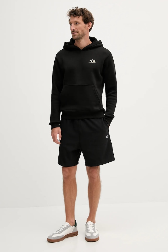 Σορτς Calvin Klein Jeans LV04RC280G μαύρο AW25