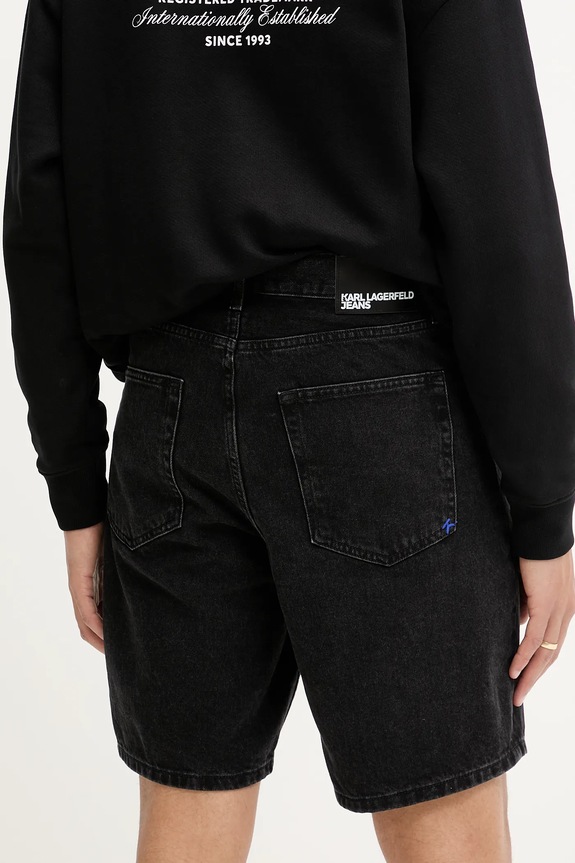 Odjeća Traper kratke hlače Karl Lagerfeld Jeans A3M10048 crna