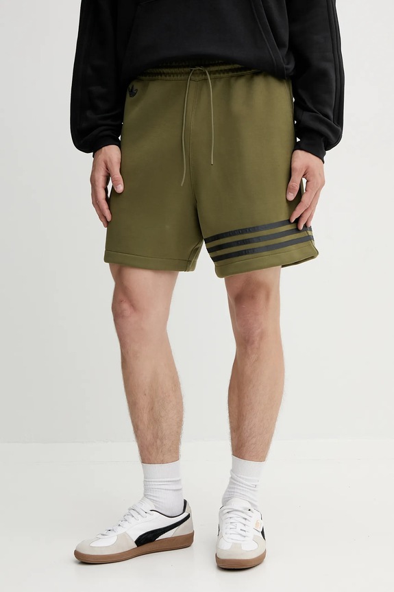 adidas Originals szorty Neuclassics drobny wzór zielony HZ3744