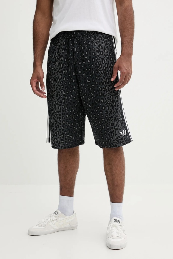 Kraťasy adidas Originals Graphic Os Sho pletenina černá JV7567