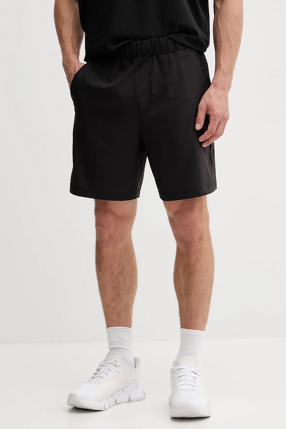 Kratke hlače za trening Calvin Klein Performance bez uzorka crna LVGMF5S801