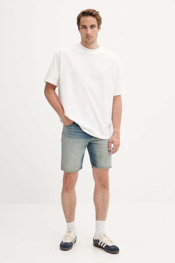 Džínové šortky Diesel D-FIN SHORTS A14621.0DBEC modrá AW25