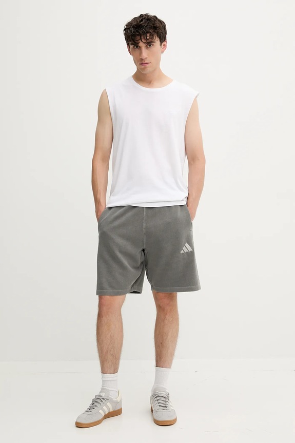 adidas pantaloncini in cotone All SZN JN0607 grigio SS26