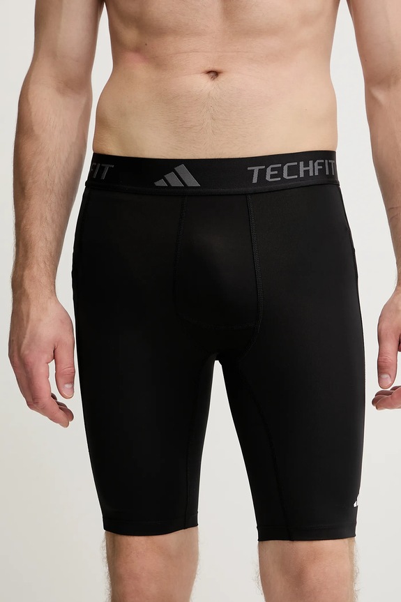 Σορτς προπόνησης adidas Performance Techfit με ελαστάν μαύρο IN5591