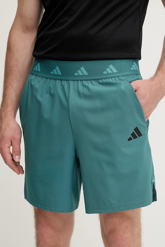 Tréningové šortky adidas Performance GYM+ látka tyrkysová JW7387