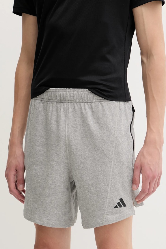 adidas Performance szorty treningowe Designed for Training z elastanem szary KB6966