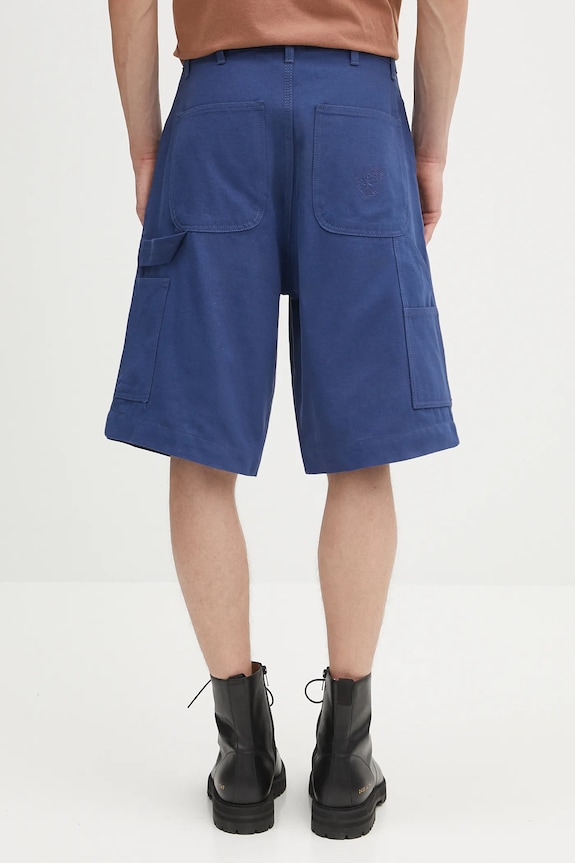 Odzież Sky High Farm szorty bawełniane Work shorts SHF07P021 granatowy