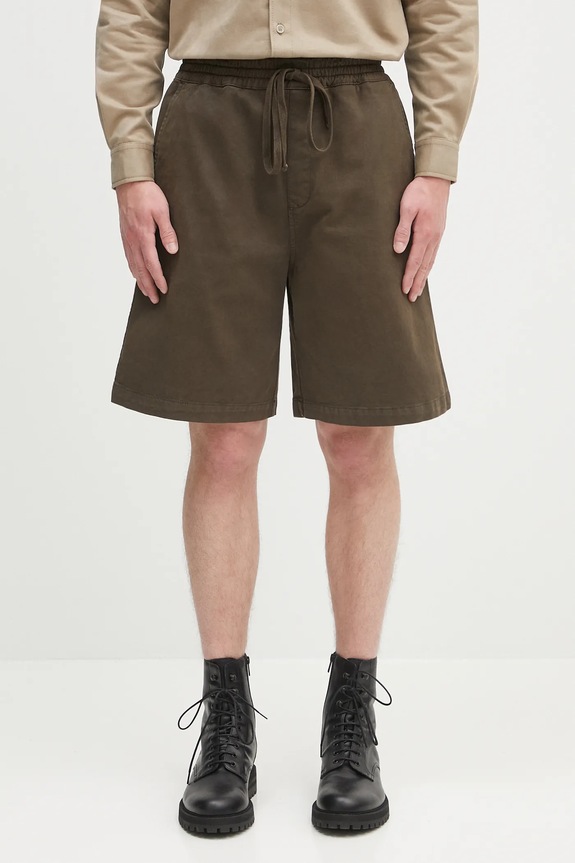 Kratke hlače Carhartt WIP Floyde s elastinom zelena I033587.2ZWGD