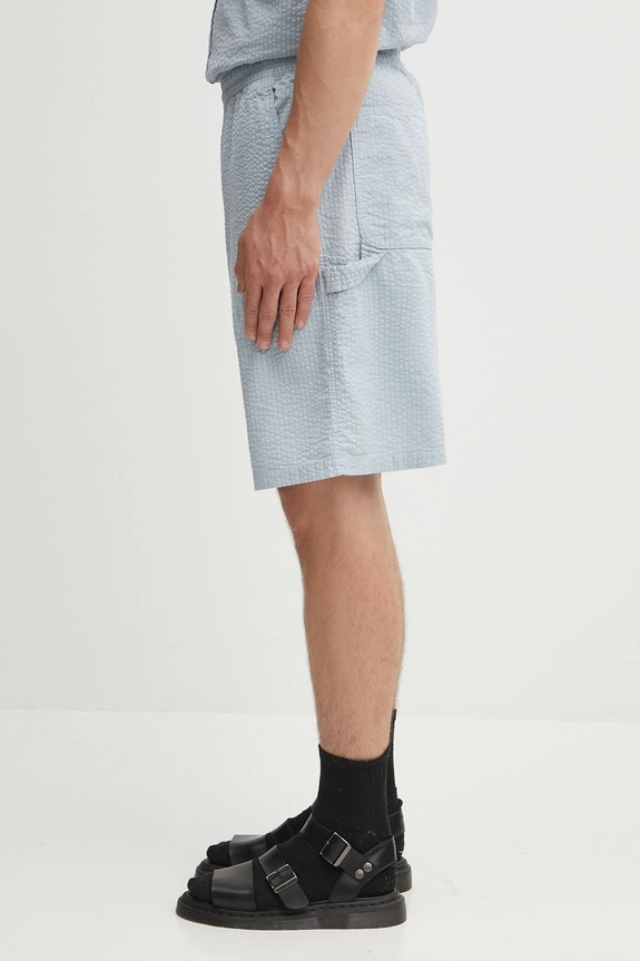 Памучен къс панталон Carhartt WIP Toland I035152.31SXX син AW25