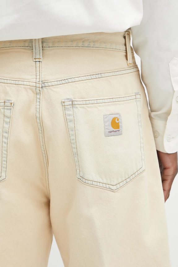Carhartt WIP szorty jeansowe Landon beżowy I030469.01SN