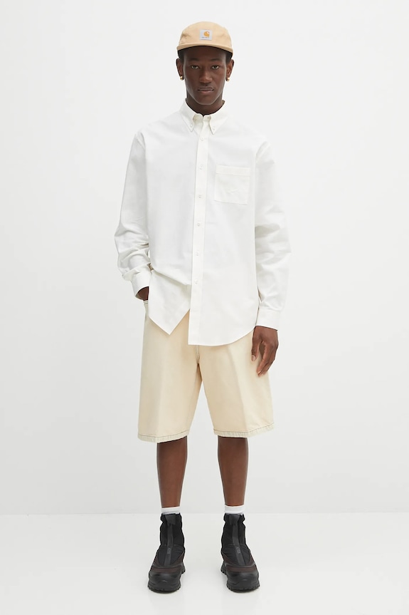 Carhartt WIP szorty jeansowe Landon I030469.01SN beżowy