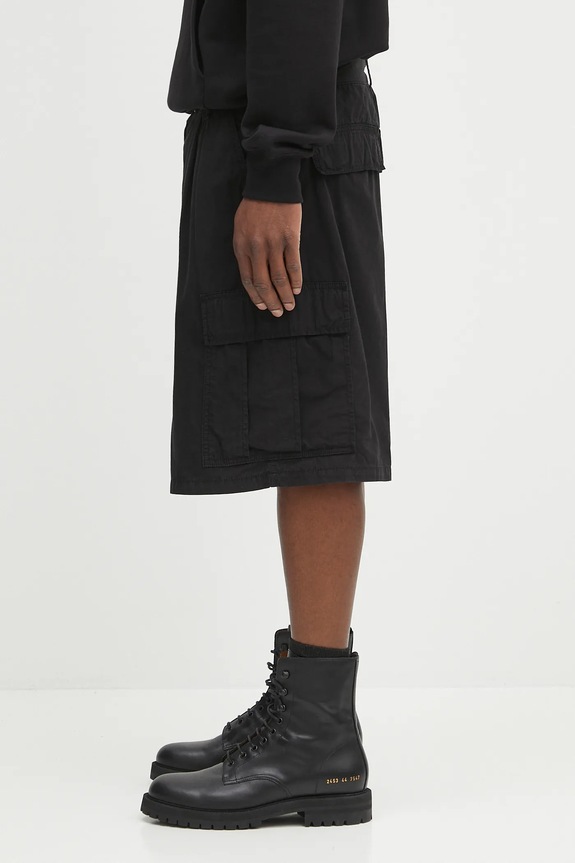 Βαμβακερό σορτσάκι Carhartt WIP Cole Cargo I035566.89GD μαύρο AW25
