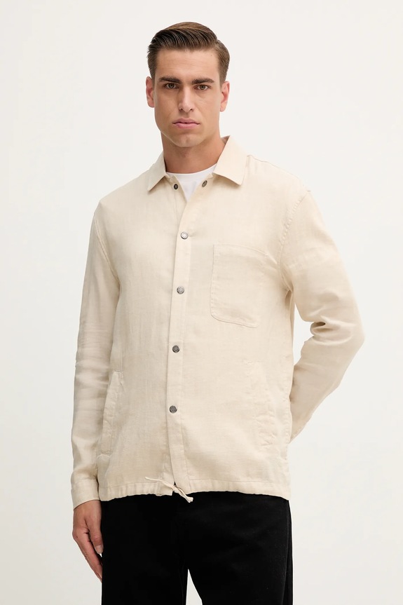 Λινό μπουφάν Frescobol Carioca άλλο μπεζ 2167.368