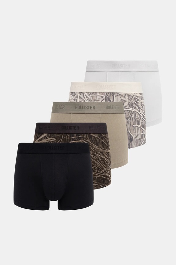 Μποξεράκια Hollister Co. 5-pack εμπριμέ γκρί KI314.5017.300