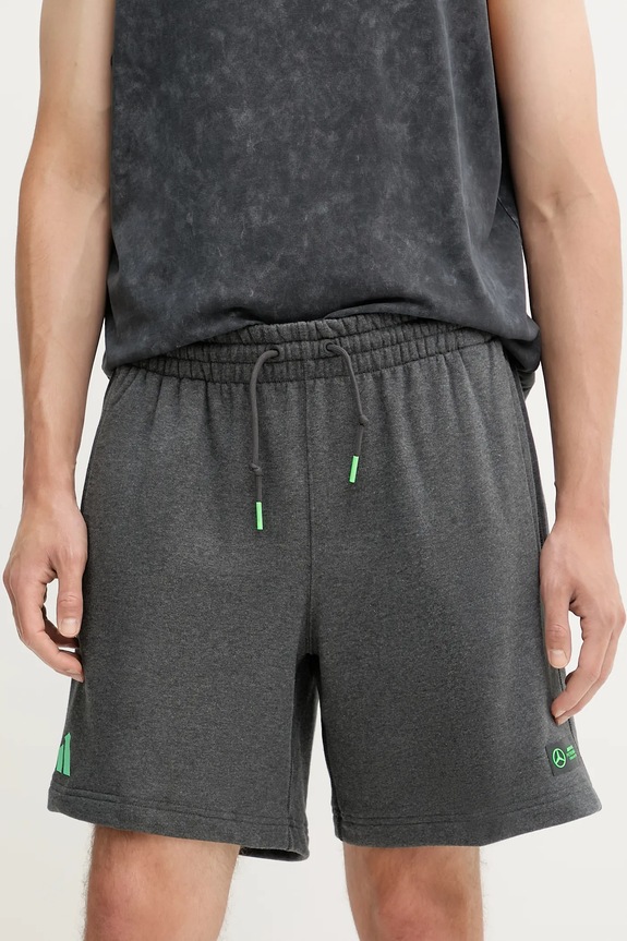 adidas pantaloncini in cotone x Mercedes maglia grigio JZ2213