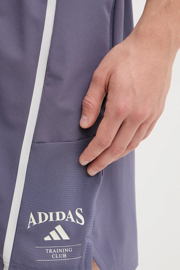 adidas Performance szorty treningowe D4T Heritage fioletowy KA5287