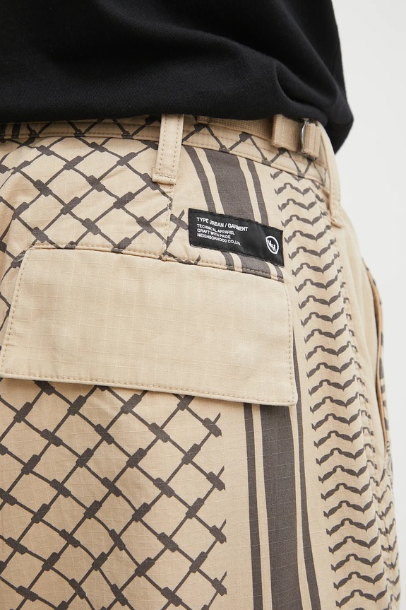 NEIGHBORHOOD pantaloncini in cotone pt shemagh bdu short pants beige 251UTNH.PTM02
