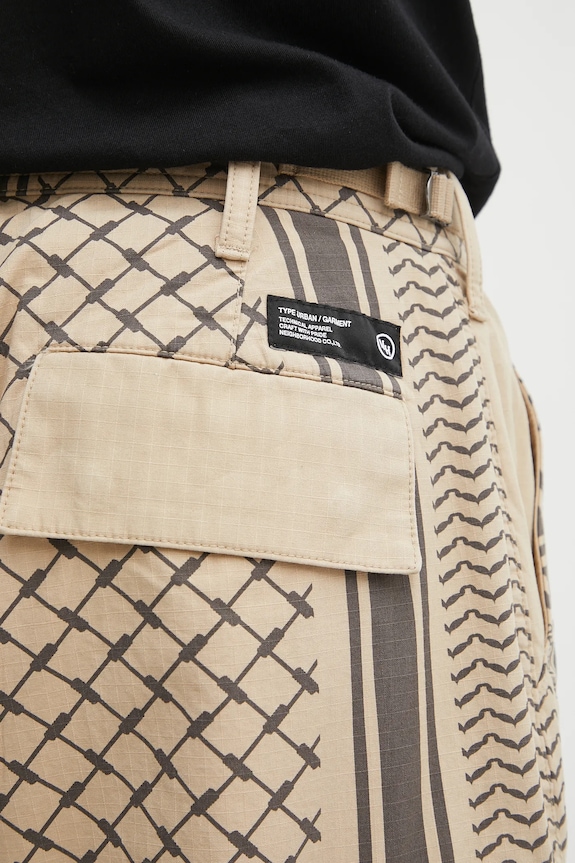 NEIGHBORHOOD pantaloncini in cotone pt shemagh bdu short pants beige 251UTNH.PTM02